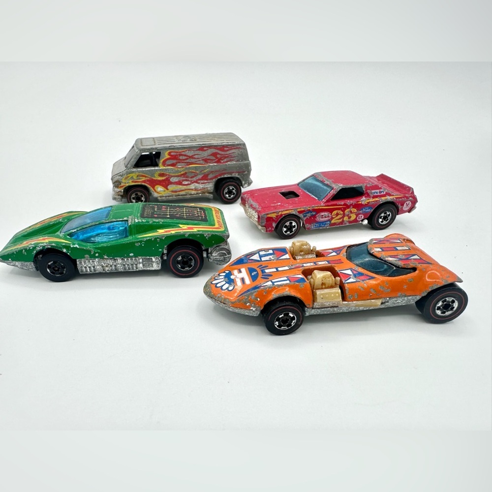 Lot of 4 1974 Hot Wheels Redline Cars Vintage